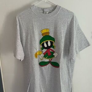 Vintage 1991 Looney Tunes Marvin the Martian Grey T-Shirt